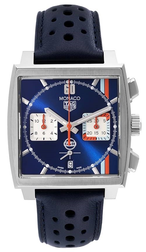 TAG Heuer Herrklocka CBL2115.FC6494 Monaco Flerfärgad/Läder - TAG Heuer
