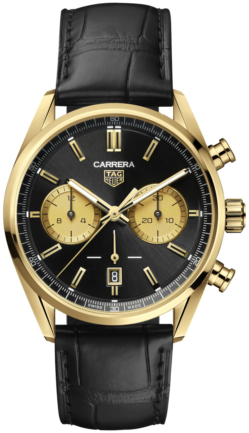 TAG Heuer Herrklocka CBN2044.FC8313 Carrera Svart/Läder Ø42 mm - TAG Heuer