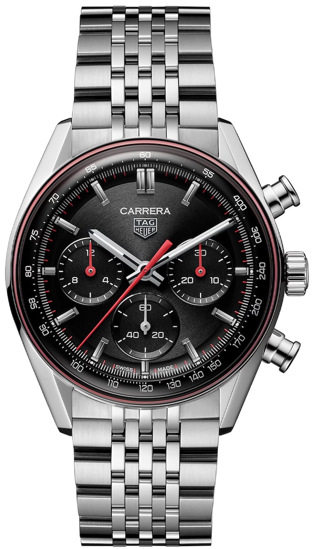 TAG Heuer Herrklocka CBS2114.BA0053 Carrera Chronograph Svart/Stål