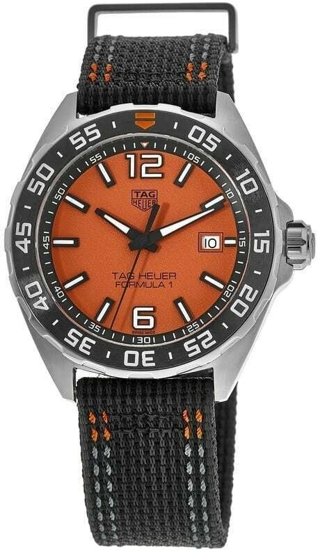 TAG Heuer Herrklocka WAZ101A.FC8305 Formula 1 Orange/Textil Ø43 mm - TAG Heuer