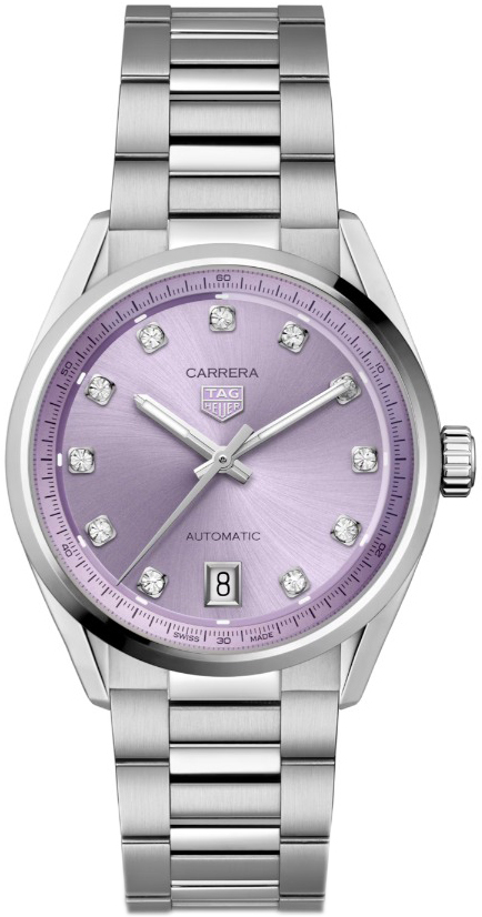 TAG Heuer Damklocka WBN2319.BA0001 Carrera Lila/Stål Ø36 mm - TAG Heuer