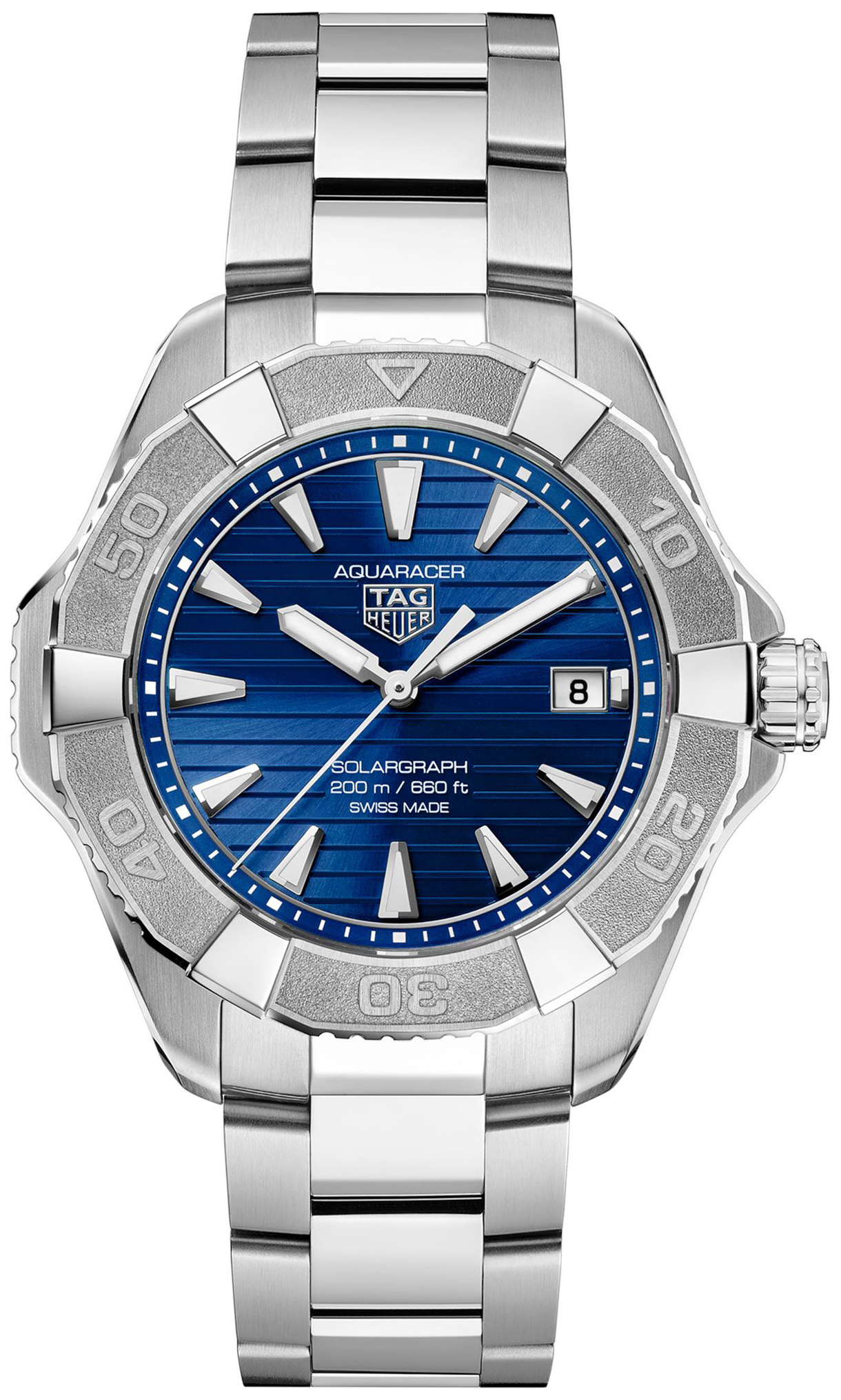 TAG Heuer Herrklocka WBP1117.BA0047 Aquaracer Bl&aring;/St&aring;l &Oslash;40 mm