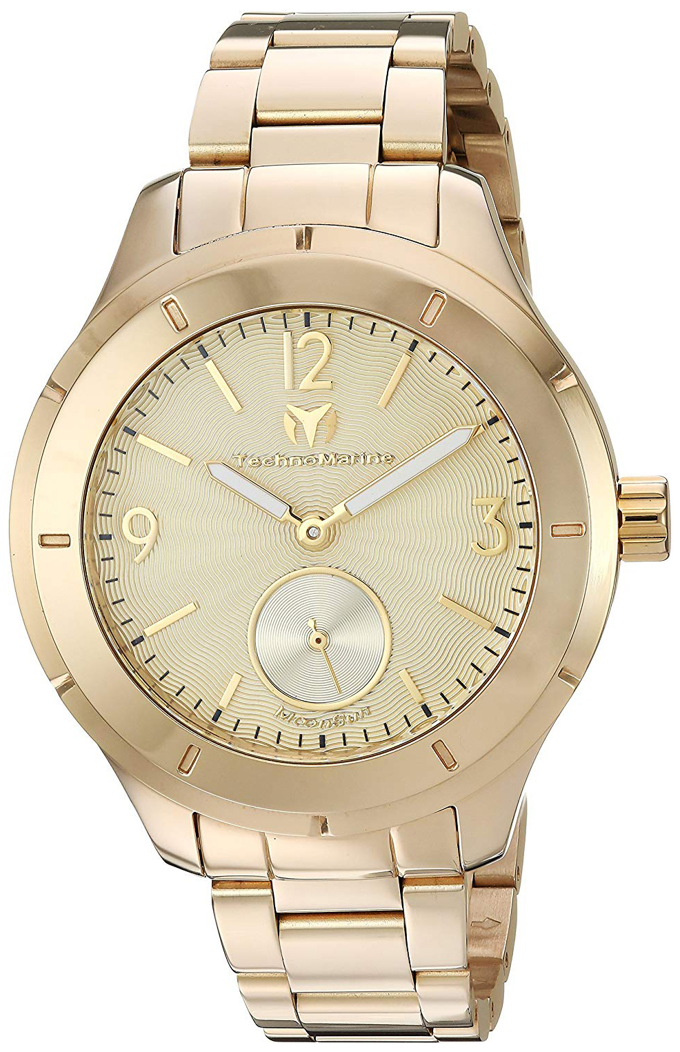 Technomarine Herrklocka TM-117030 Moonsun Guld/Gulguldtonat stål