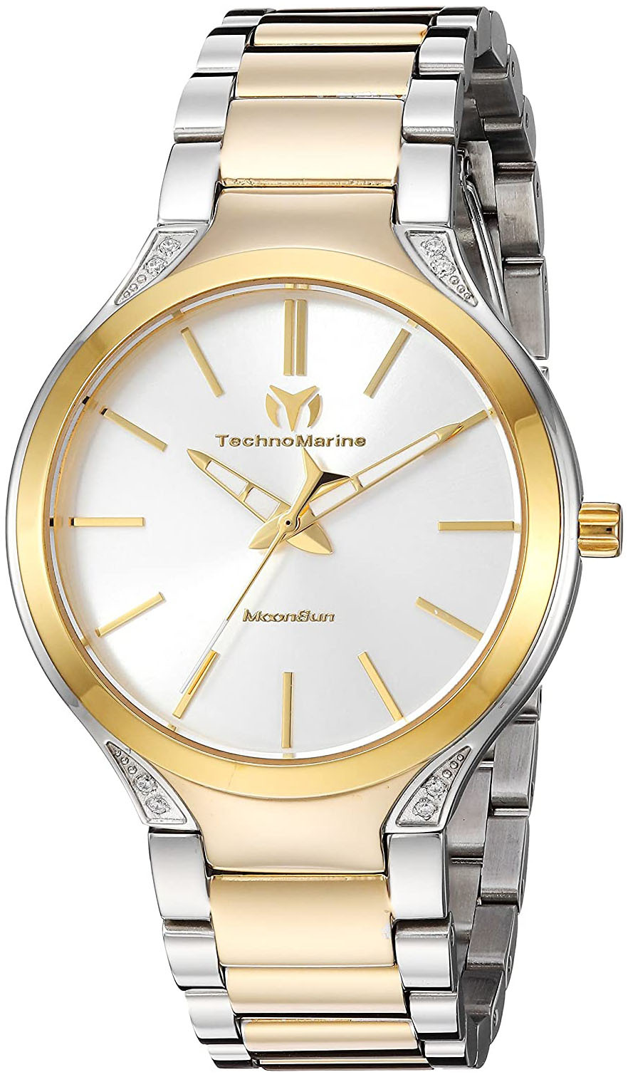 Technomarine Damklocka TM-117033 Silverfärgad/Gulguldtonat stål