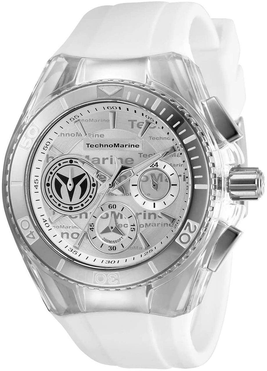 Technomarine Damklocka TM-118130 Silverf&auml;rgad/Gummi &Oslash;40.57 mm