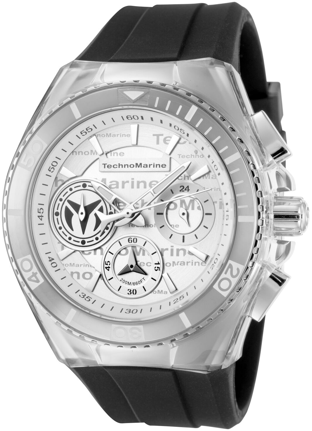 Technomarine Damklocka TM-118131 Silverf&auml;rgad/Gummi &Oslash;40.57 mm
