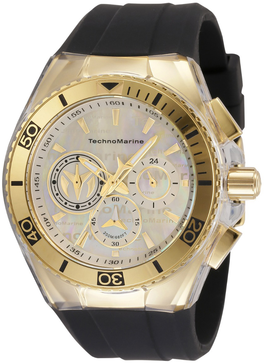 Technomarine Herrklocka TM-120026 Cruise California Vit/Gummi &Oslash;46.65