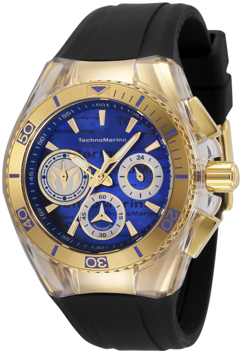 Technomarine Damklocka TM-120031 Cruise California Bl&aring;/Gummi &Oslash;40.57