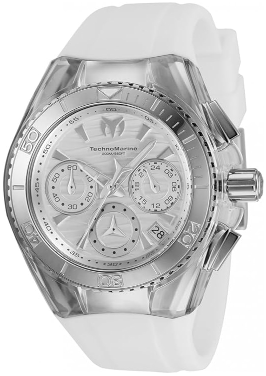 Technomarine Damklocka TM-120033 Cruise Star Vit/Gummi &Oslash;40.57 mm