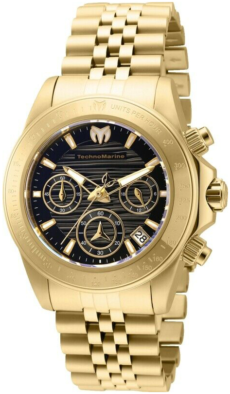 Technomarine Damklocka TM-219030 Manta Ray Svart/Gulguldtonat st&aring;l