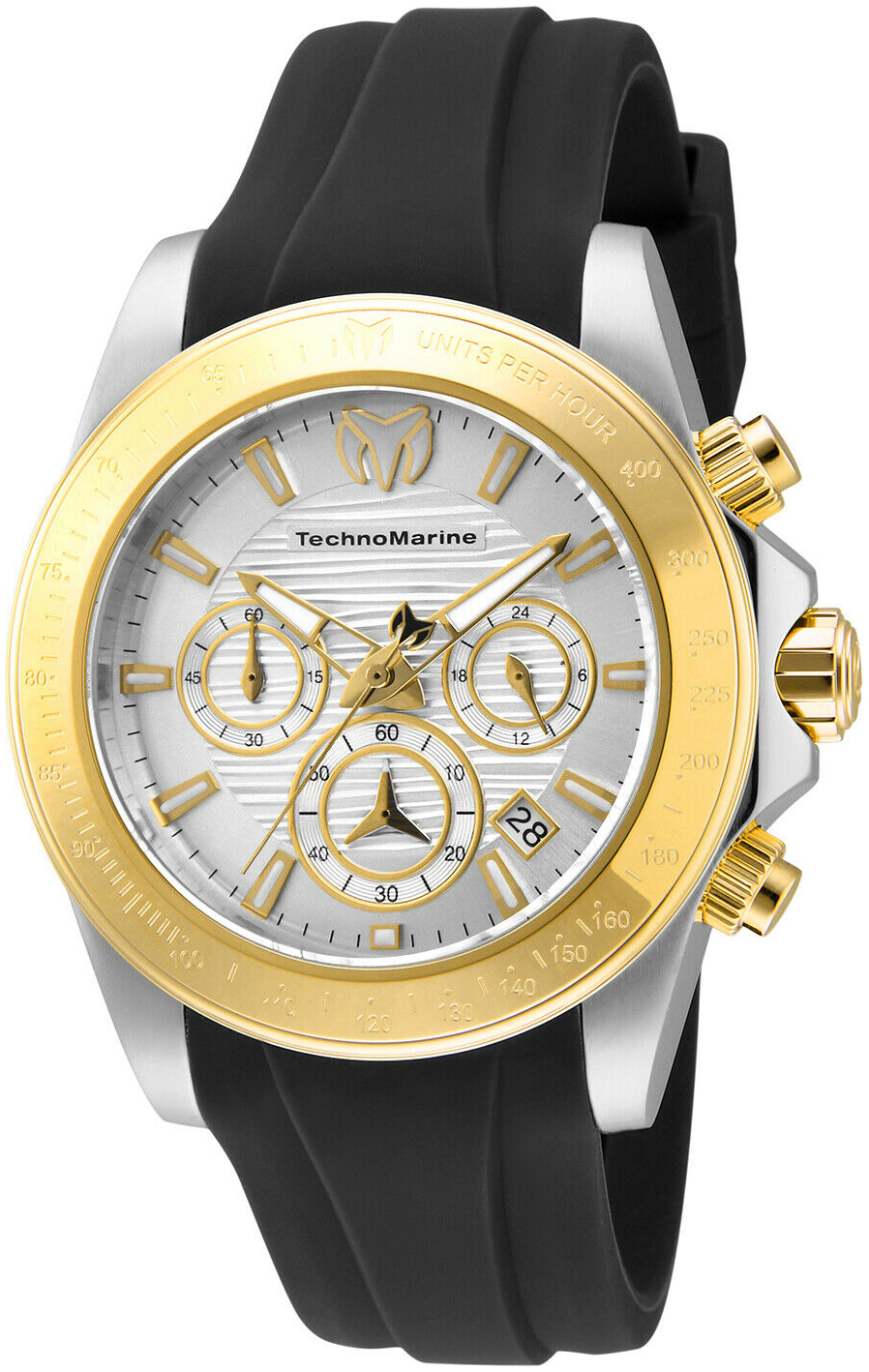 Technomarine Herrklocka TM-219033 Silverf&auml;rgad/Gummi &Oslash;42 mm