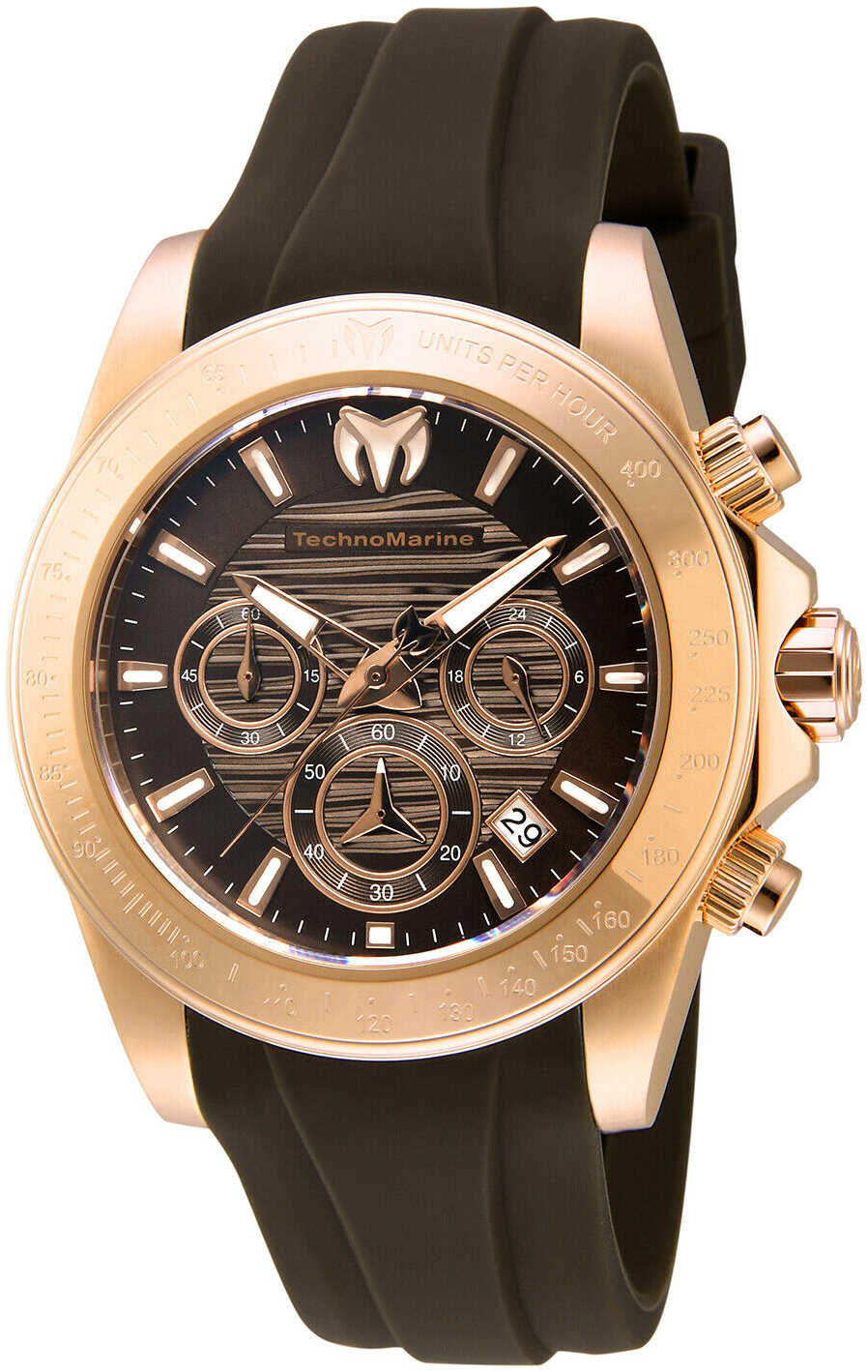 Technomarine Herrklocka TM-219038 Flerf&auml;rgad/Gummi &Oslash;42 mm