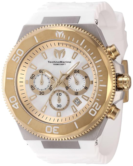 Technomarine Herrklocka TM-222077 Manta Ocean Vit/Gummi Ø48 mm