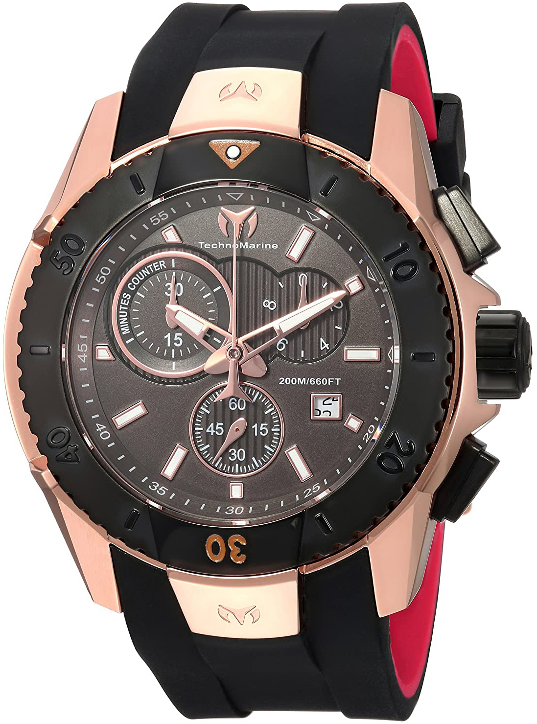 Technomarine Herrklocka TM-616005 Svart/Gummi &Oslash;48 mm