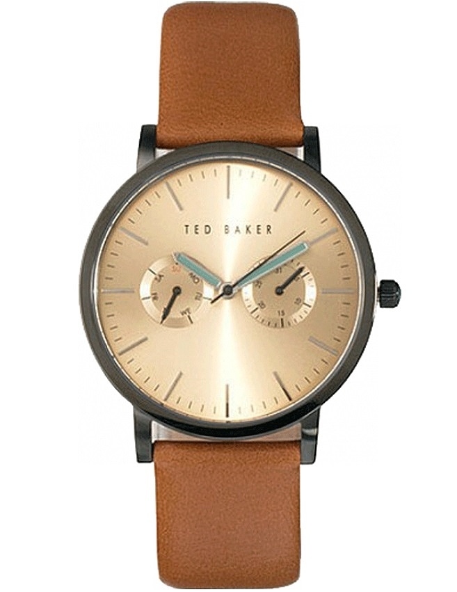 Ted Baker Herrklocka 10009249 Brit Guldtonad/Läder Ø41 mm - Ted Baker