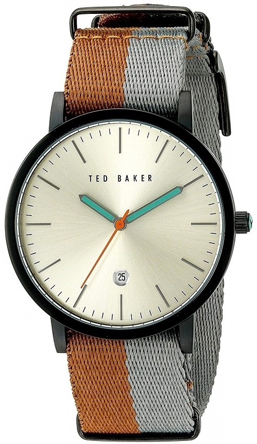 Ted Baker Herrklocka 10026448 Graham Guldtonad/Gummi Ø41 mm - Ted Baker