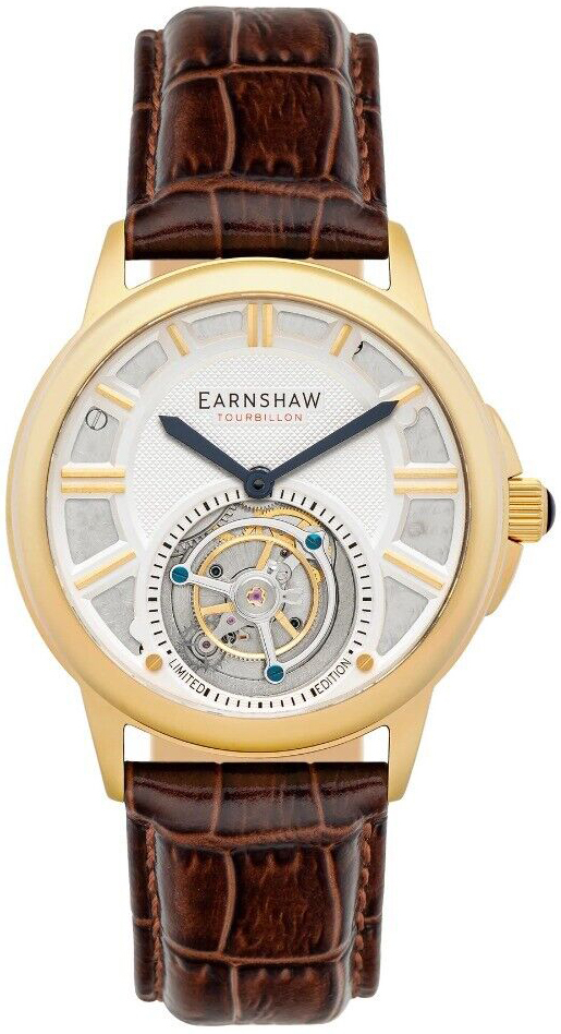 Thomas Earnshaw Herrklocka ES-8239-03 Disraeli Silverfärgad/Läder - Thomas Earnshaw