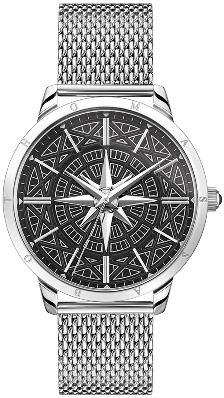 Thomas Sabo Herrklocka WA0349-201-203-42 Rebel Spirit Svart/Stål - Thomas Sabo
