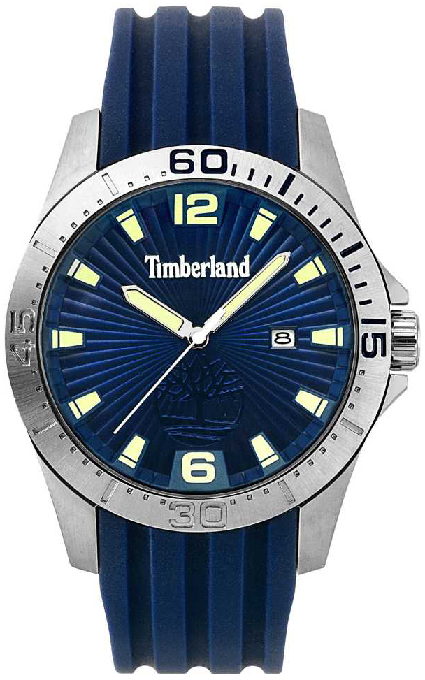 Timberland Herrklocka 15352JS/03P Blå/Gummi Ø46 mm - Timberland