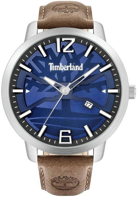 Timberland Herrklocka TBL15899JYS03-G Blå/Läder Ø48 mm - Timberland