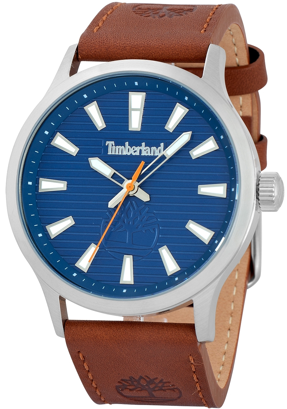 Timberland Herrklocka TDWGA2152001 Trumbull Blå/Läder Ø45 mm - Timberland