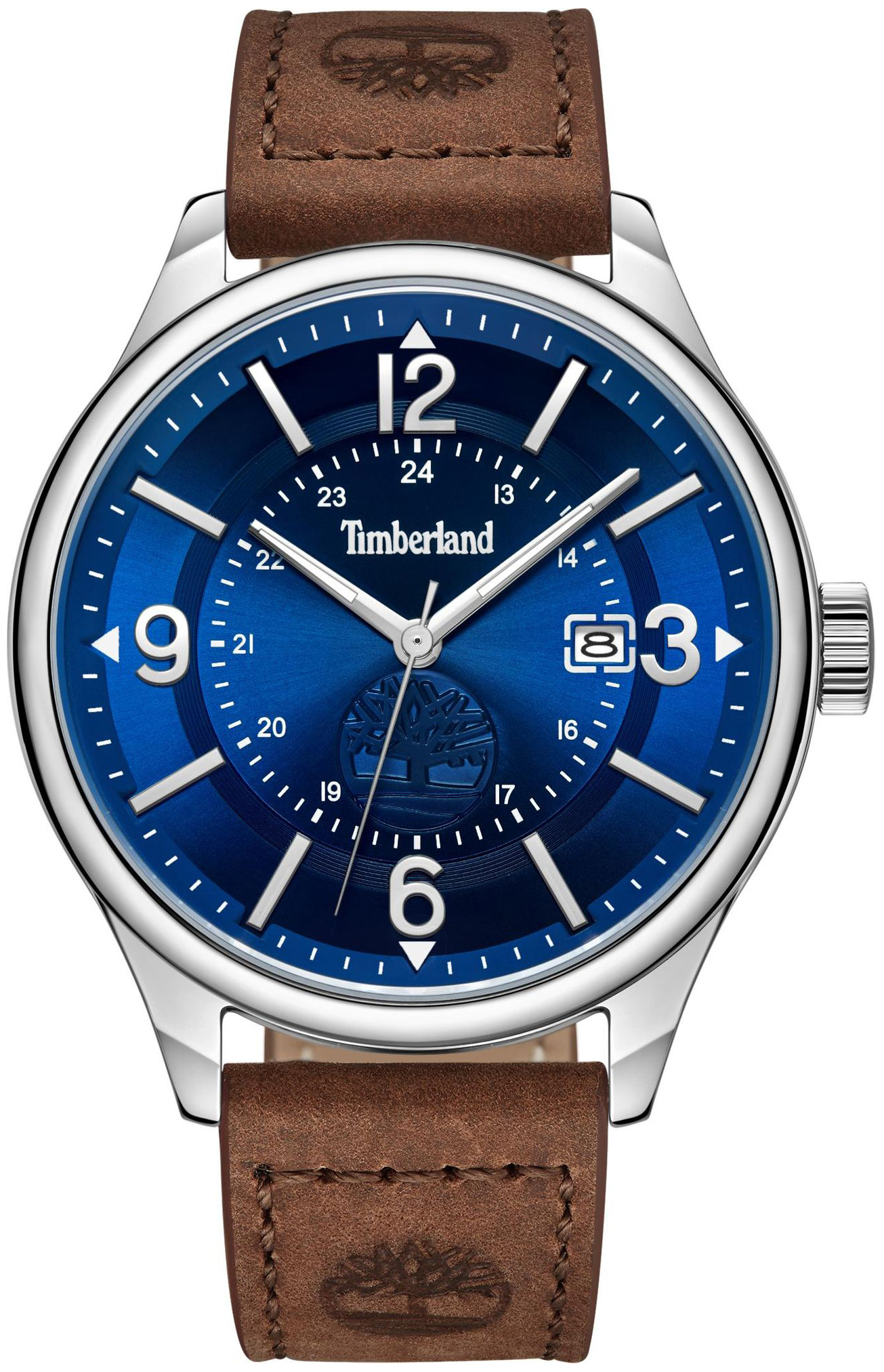 Timberland Herrklocka TDWGB0011301 Blake Blå/Läder Ø46 mm - Timberland