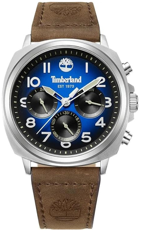 Timberland Herrklocka TDWGB0042007 Williston Blå/Läder Ø44 mm