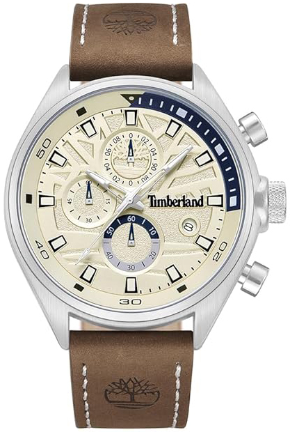 Timberland Herrklocka TDWGC9000403 Sport Beige/Läder Ø46 mm - Timberland