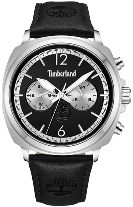 Timberland Herrklocka TDWGF0028202 Williston Svart/L&auml;der &Oslash;43.5 mm