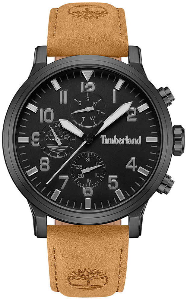 Timberland Herrklocka TDWGF0040701 Driscoll Svart/L&auml;der &Oslash;46 mm