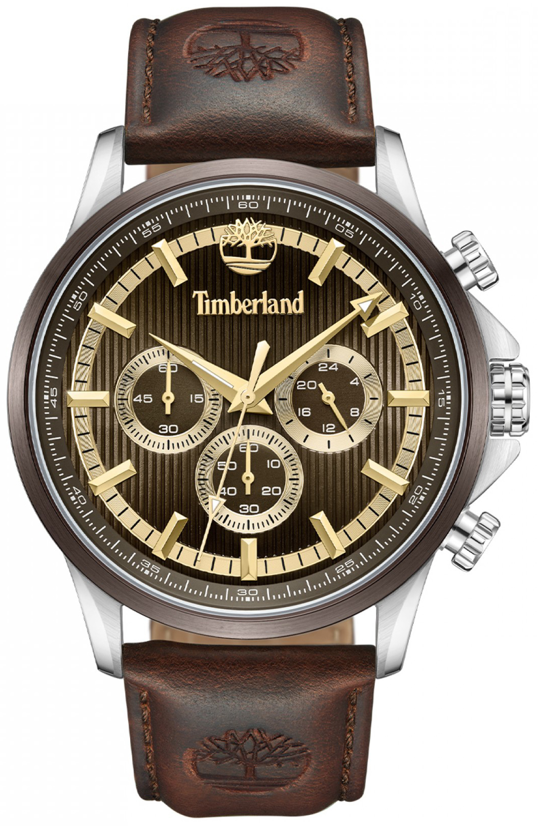 Timberland Herrklocka TDWGF0054601 Bernardston Brun/Läder Ø45 mm