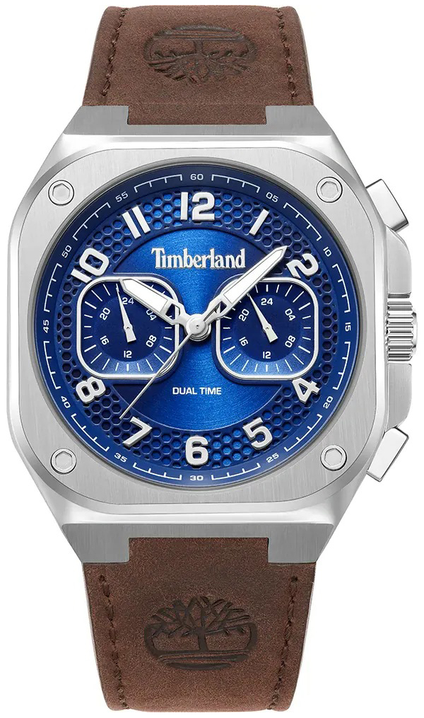 Timberland Herrklocka TDWGF0055003 Mackinac Blå/Läder