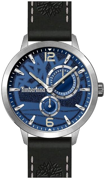 Timberland Herrklocka TDWGF2182101 Bradford Blå/Läder Ø44 mm - Timberland