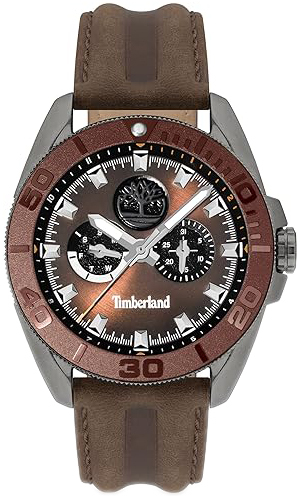 Timberland Herrklocka TDWGF2200902 Fairhill Brun/Läder Ø44 mm