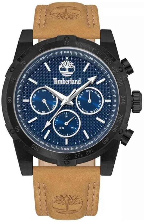 Timberland Herrklocka TDWGF2230406 Stonington Blå/Läder Ø45 mm