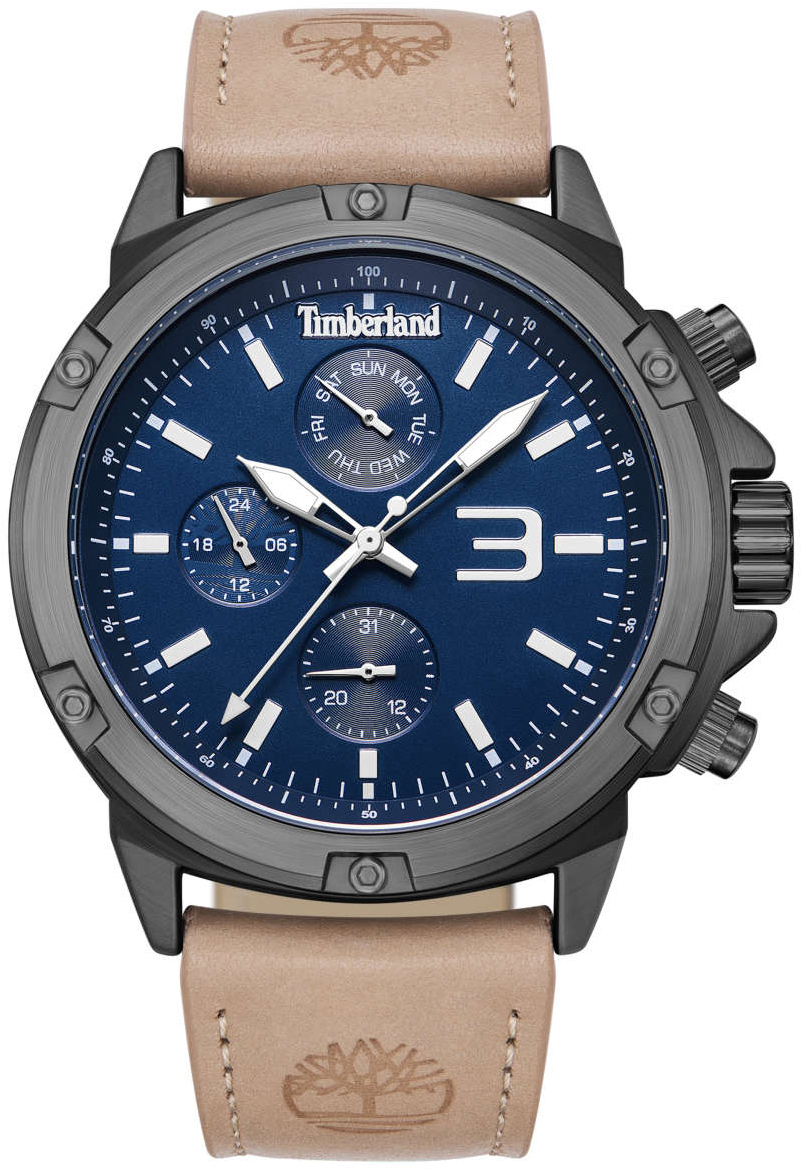 Timberland Herrklocka TDWGF9002902 Sport Blå/Läder Ø46 mm