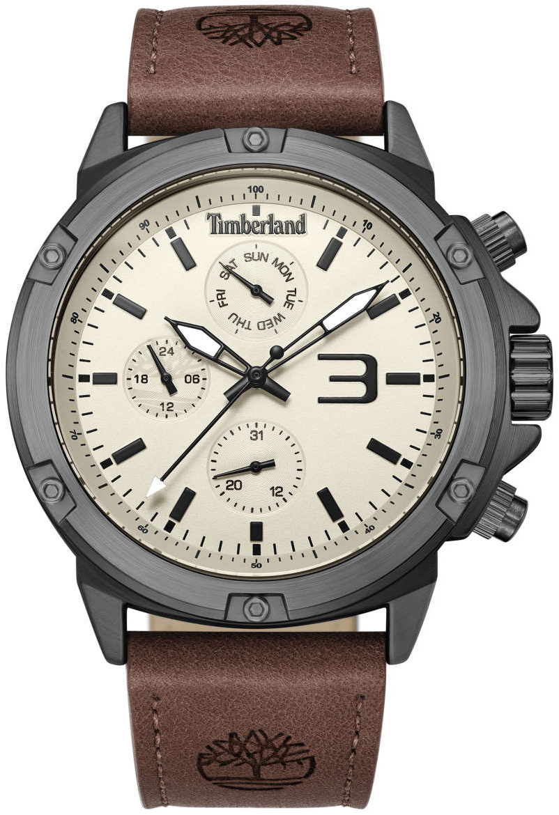 Timberland Herrklocka TDWGF9002903 Sport Beige/Läder Ø46 mm - Timberland