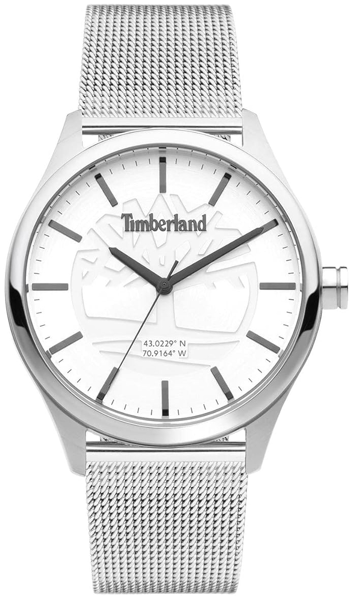 Timberland Herrklocka TDWGG2100801 Wompatuck Vit/Stål Ø40 mm - Timberland