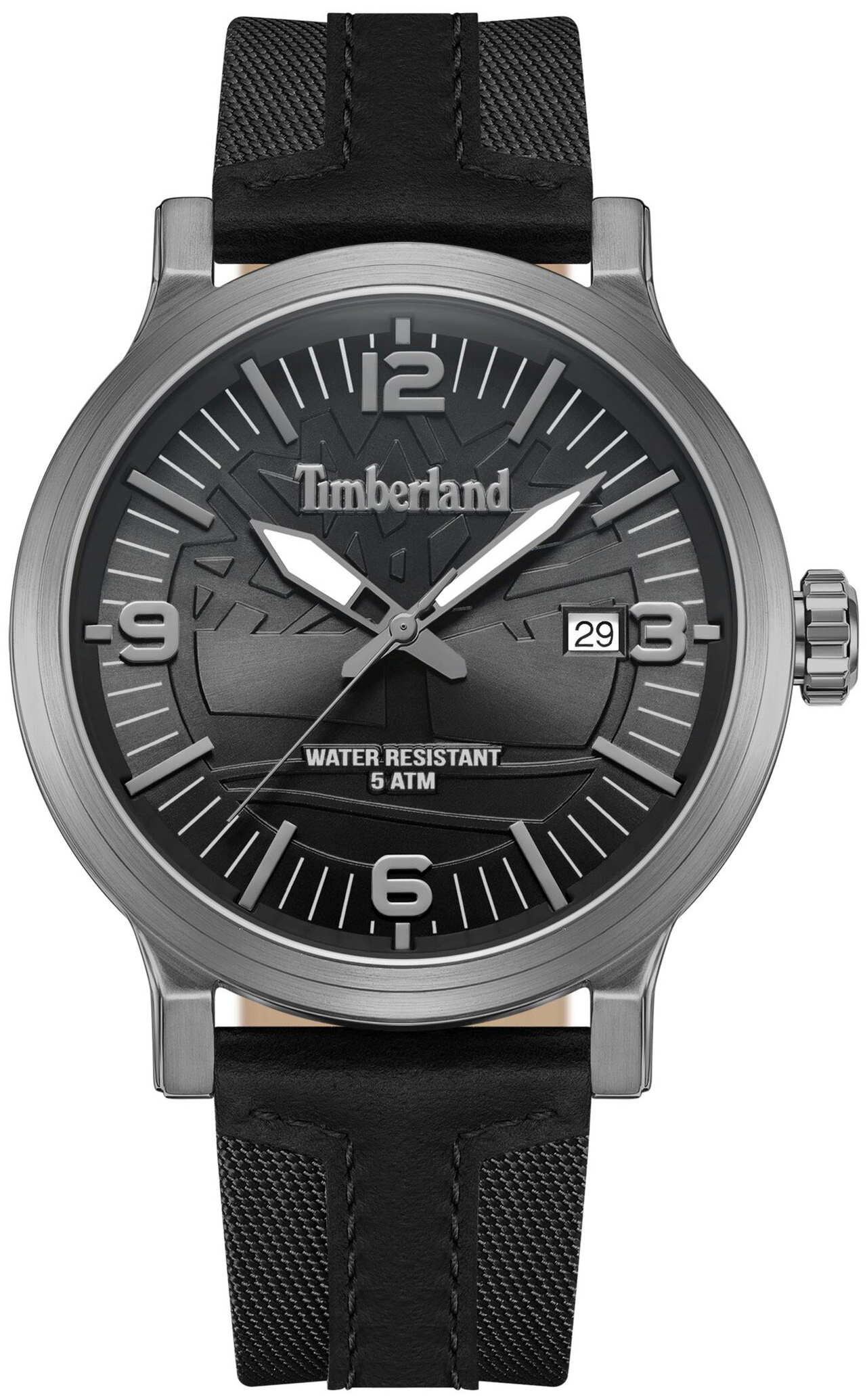 Timberland Herrklocka TDWGN0029103 Westerly Gr&aring;/L&auml;der &Oslash;46 mm