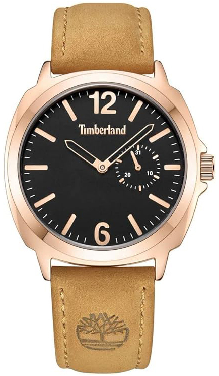 Timberland Damklocka TDWLB2200402 Ledyard Svart/Läder Ø38 mm - Timberland