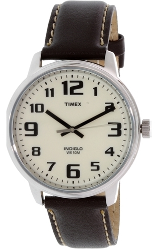Timex Herrklocka T28201 Vit/Läder Ø45 mm - Timex