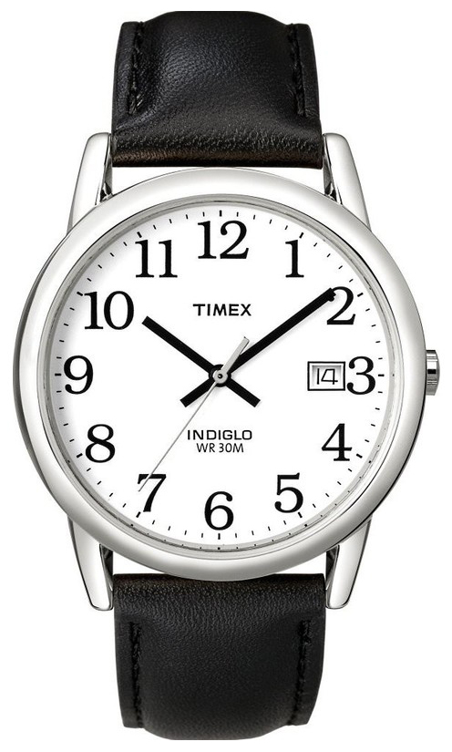 Timex Easy Reader Herrklocka T2H281D7 Vit/Läder Ø33 mm