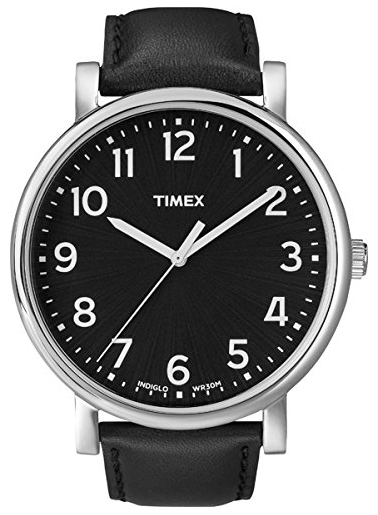 Timex Classic Herrklocka T2N339 Svart/Läder Ø42 mm - Timex