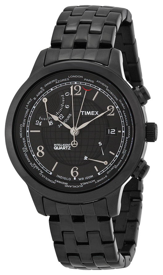 Timex Intelligent Herrklocka T2N614 Svart/Stål Ø43 mm