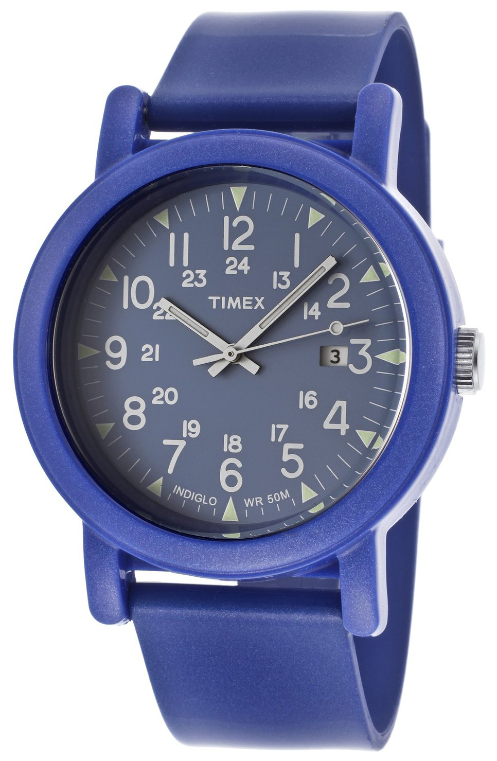 Timex T2N873 Blå/Gummi Ø38 mm - Timex