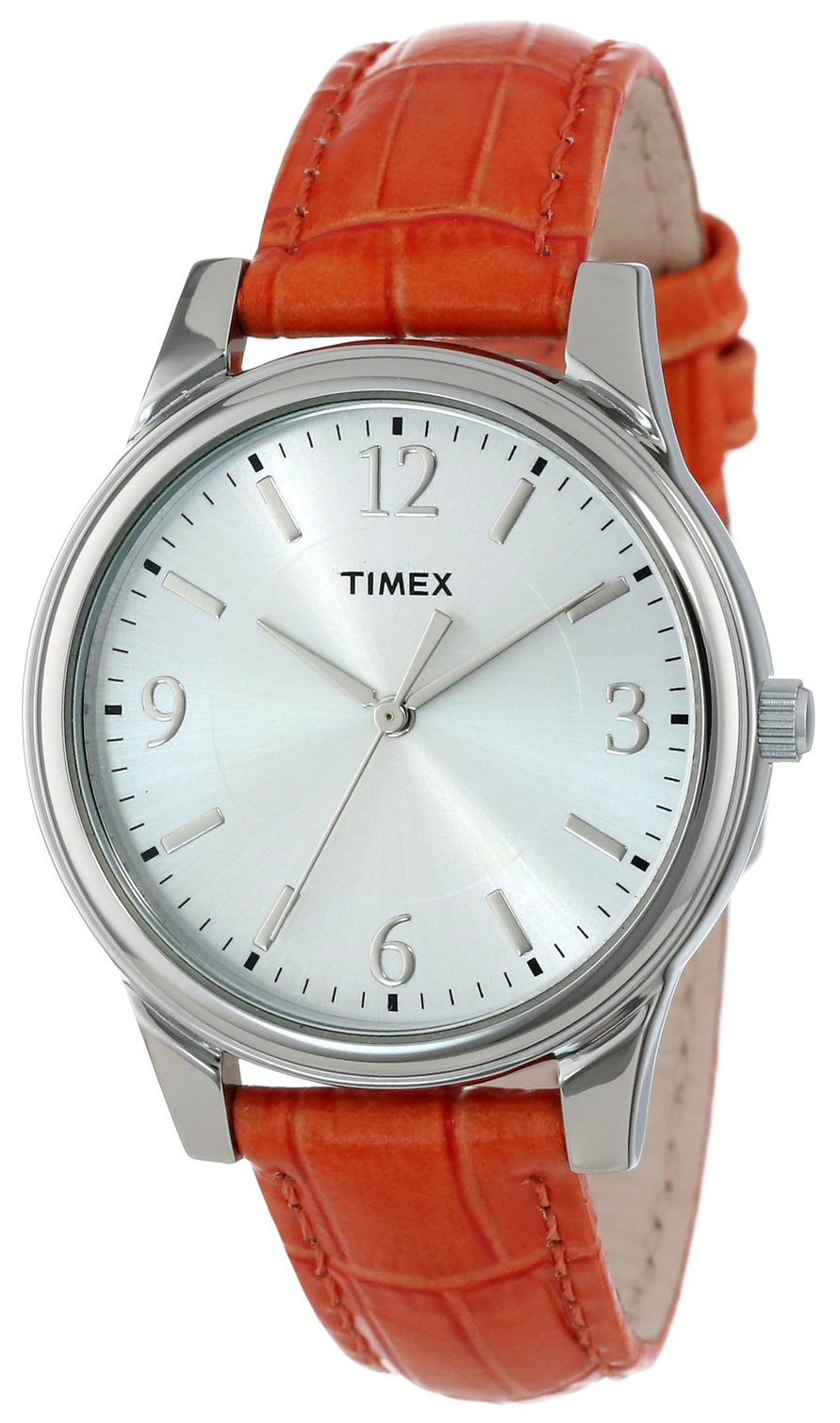 Timex Classic Damklocka T2P087TN Silverfärgad/Läder Ø35 mm - Timex