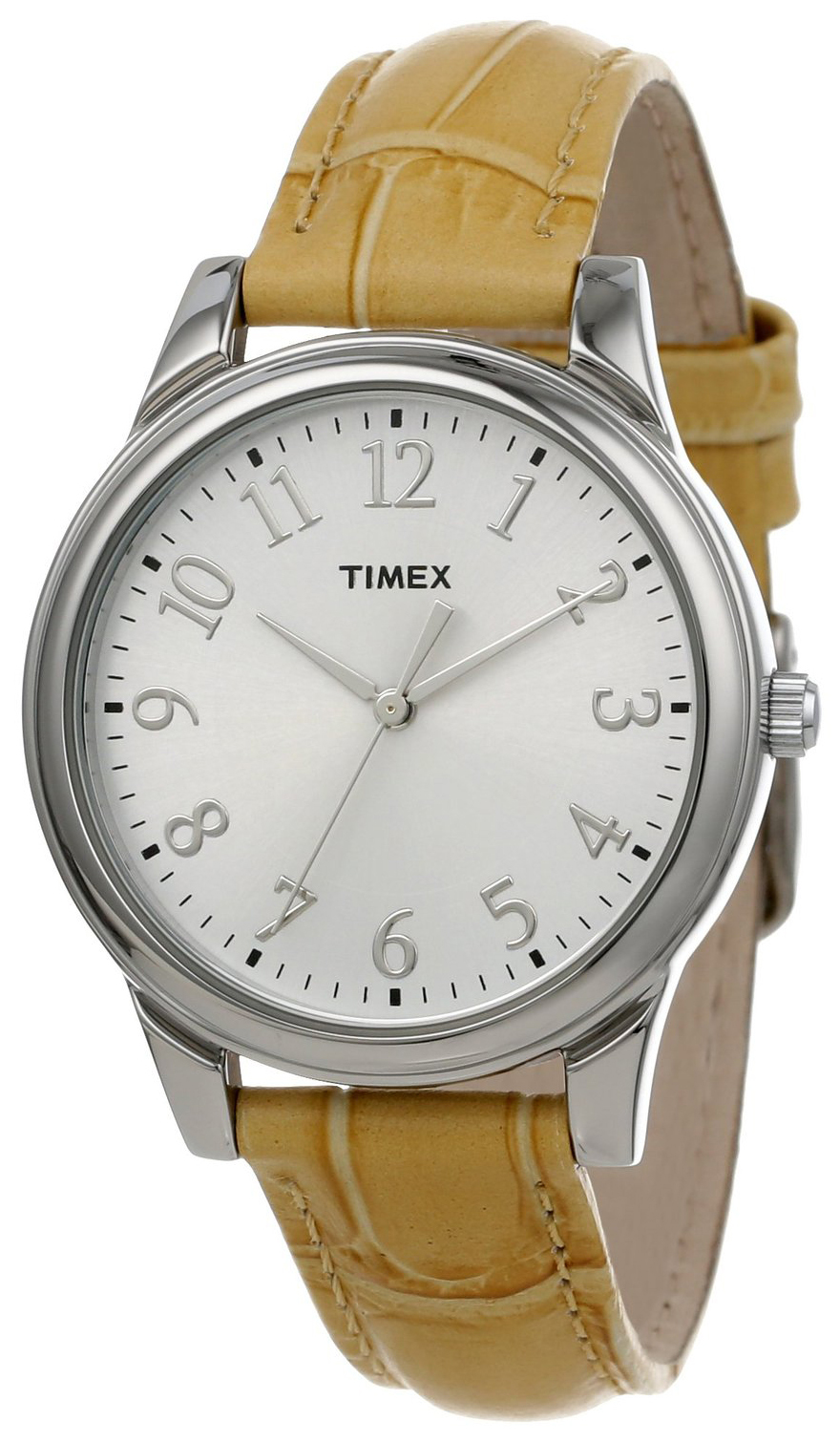 Timex Damklocka T2P1282M Silverfärgad/Läder Ø35 mm - Timex
