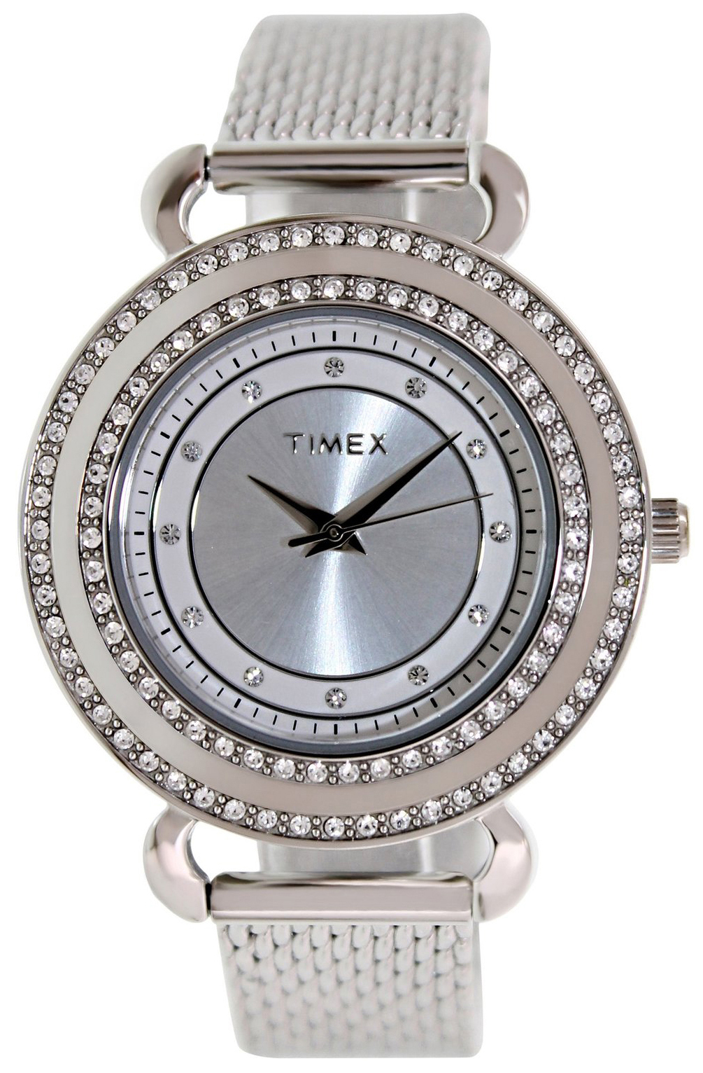 Timex Classic Damklocka T2P231 Silverfärgad/Stål Ø33 mm