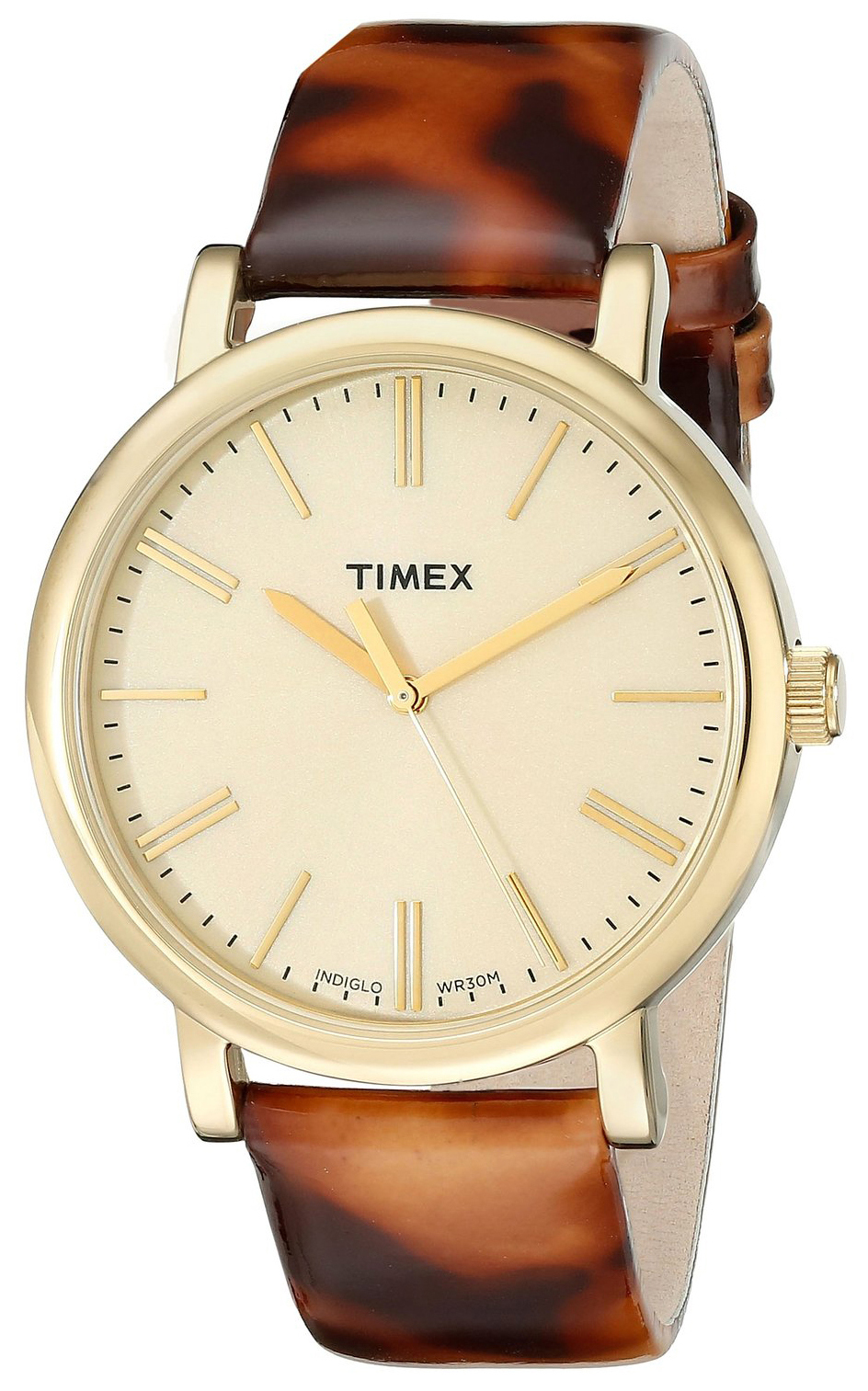 Timex Premium Collection Damklocka T2P237AB Champagnefärgad/Läder Ø38 mm - Timex