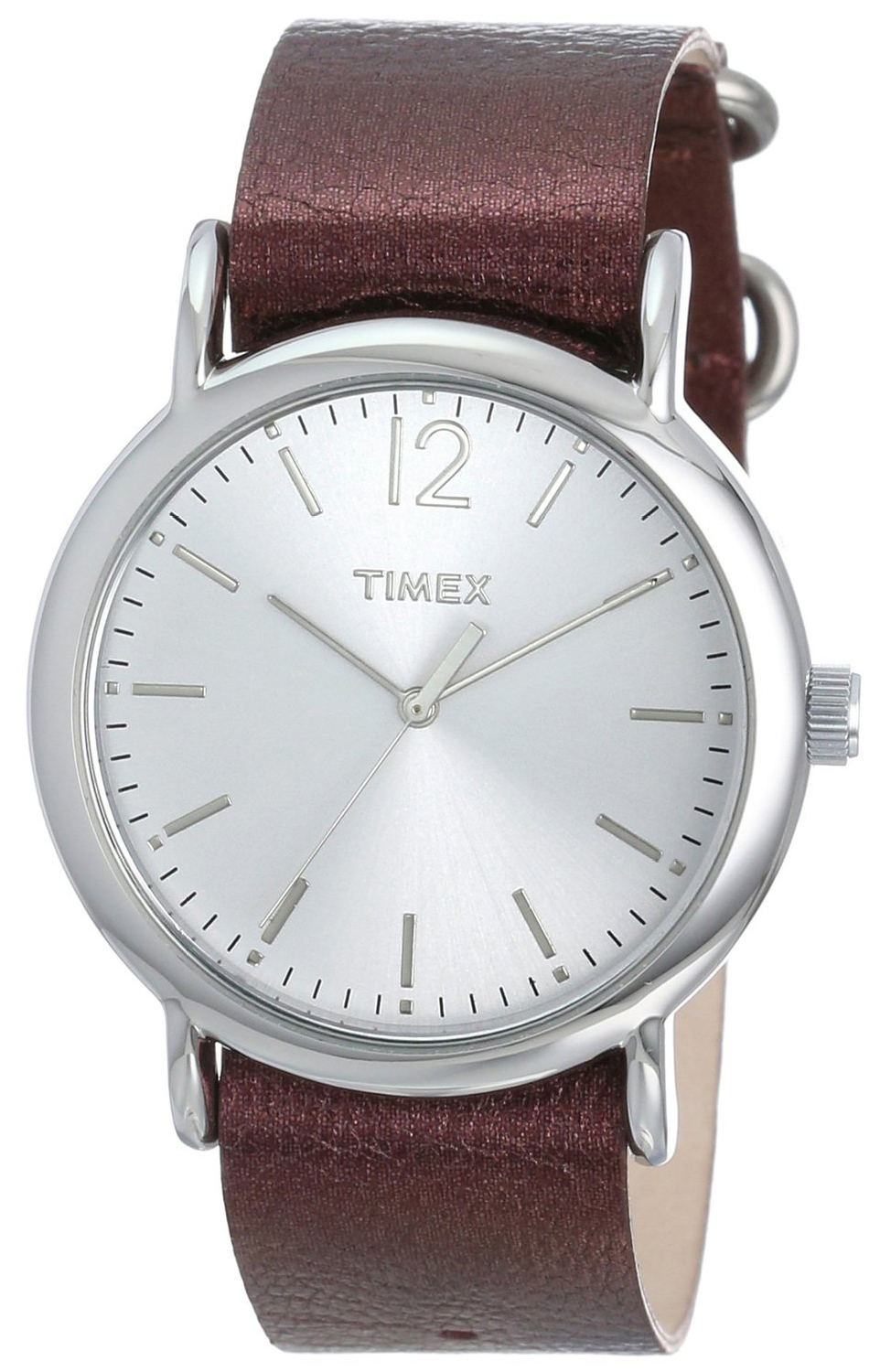 Timex Damklocka T2P3419J Silverfärgad/Läder Ø38 mm - Timex